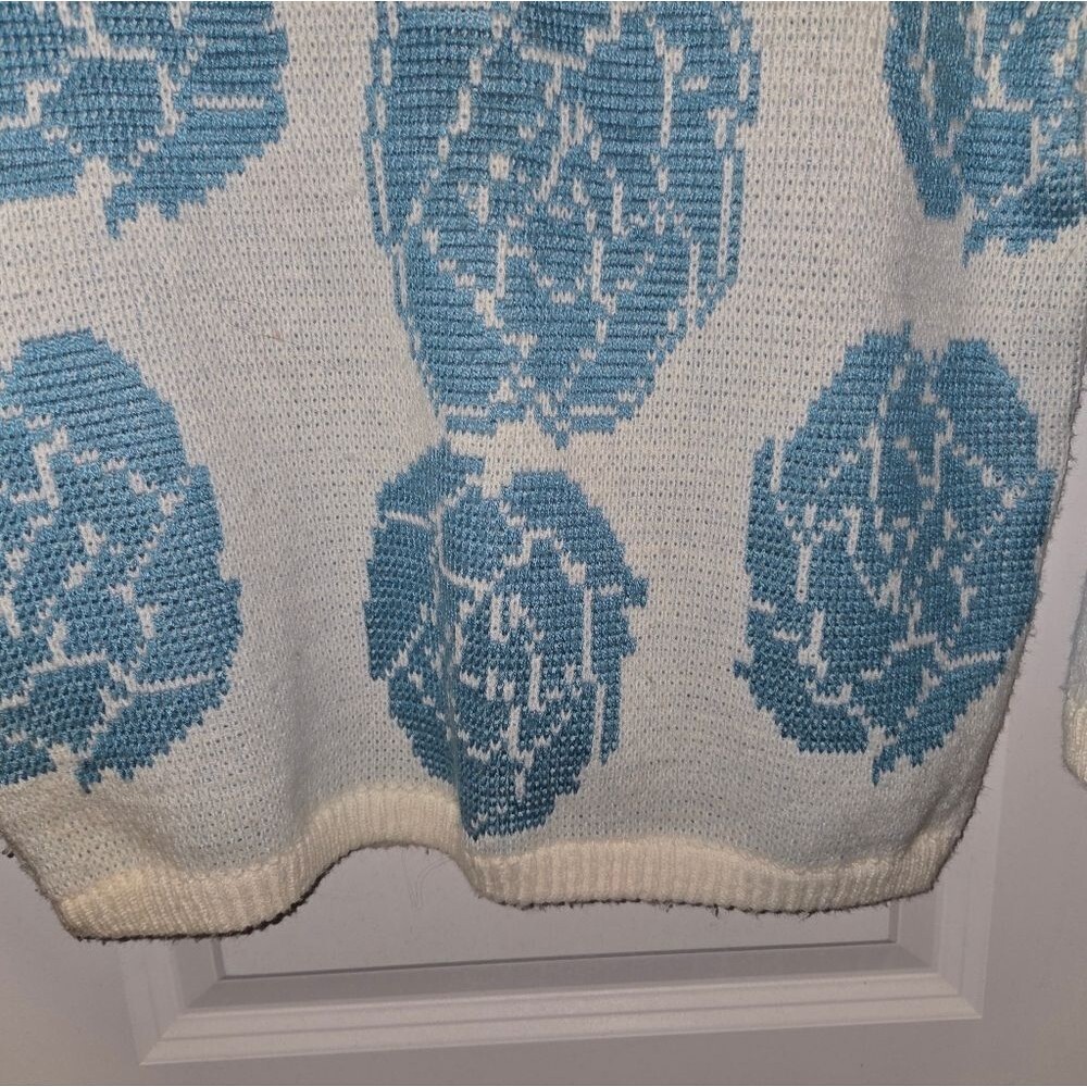 Vintage Nuggets Blue Floral Sweater - Picture 7 of 10